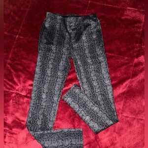 Tahari Print Snake Leggings Cute Slim XS‎